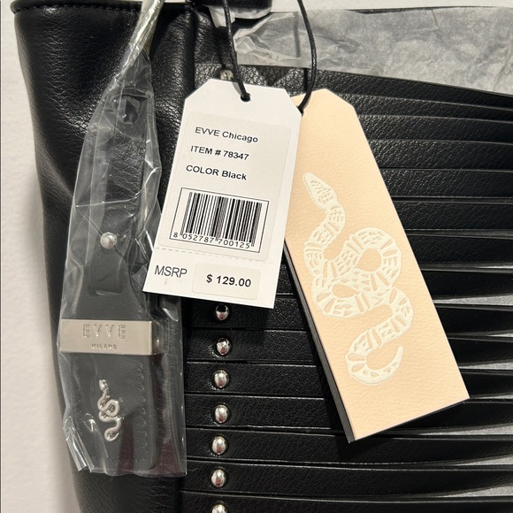 EVVE Milano Chicago Black & White Tote - NWT - Picture 12 of 12